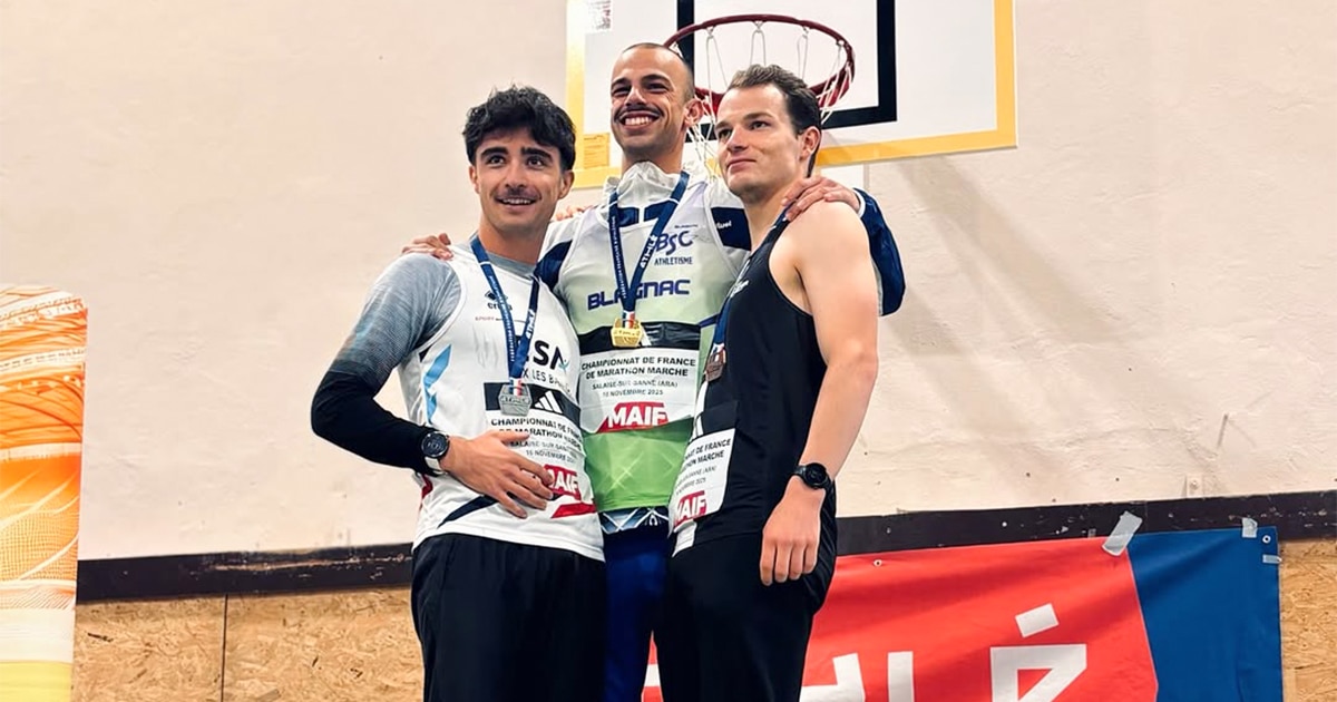 Nous connaissons les premiers champions de France de marathon marche de l’Histoire : Martin Madeline-Degy chez les hommes et Camille Moutard chez les femmes.